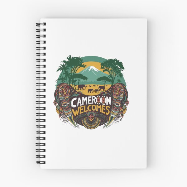 Item preview, Cameroon Welcomes Flag Map Yaounde, Duala, rainforests designed and sold by AnimalsDH305.