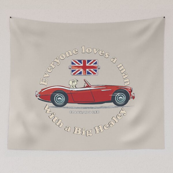 Item preview, Everyone loves a man with a Big Healey in Colorado Red designed and sold by Bigs66.