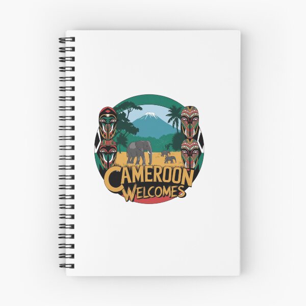Item preview, Cameroon Welcomes Flag Map Yaounde, Duala, rainforests designed and sold by AnimalsDH305.