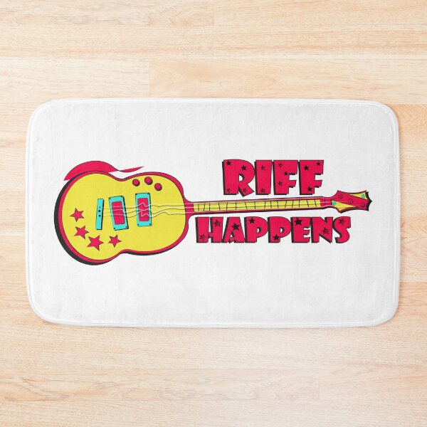Item preview, Riff Happens – Bold Guitar Art with Stars designed and sold by Mati-Studio.