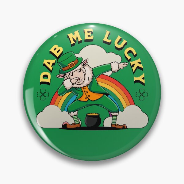 Artikelvorschau, Lustiges Dabbing Schaf St. Patrick's Day Design mit Text Dab Me Lucky entworfen und verkauft von SpecialtiesShop.