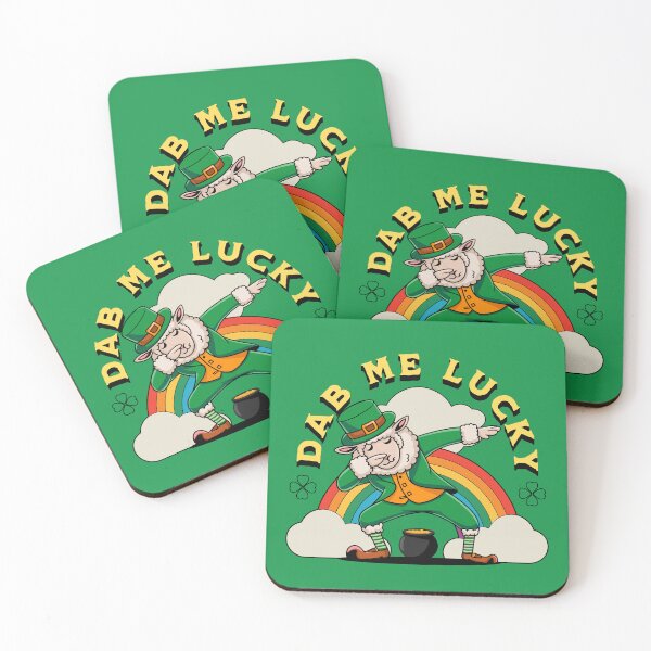 Item preview, Funny Dabbing Sheep St. Patrick's Day Design with Text Dab Me Lucky designed and sold by SpecialtiesShop.