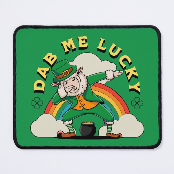 Item preview, Funny Dabbing Sheep St. Patrick's Day Design with Text Dab Me Lucky designed and sold by SpecialtiesShop.