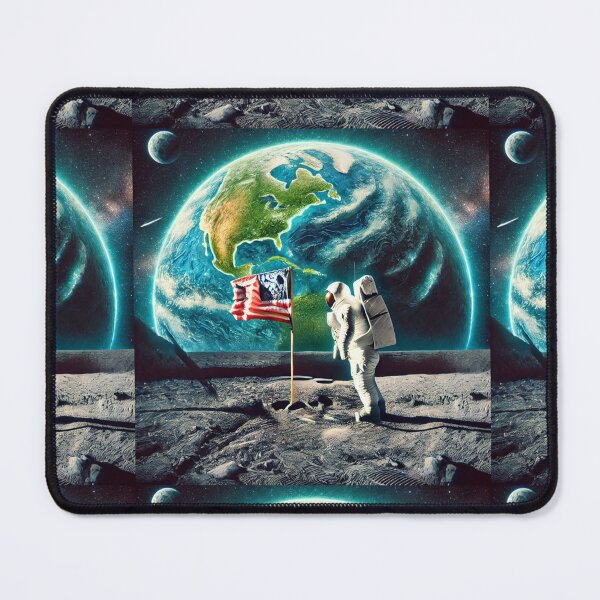 Item preview, One Small Step: The Moonlit View of Earth designed and sold by Meta2Physical.