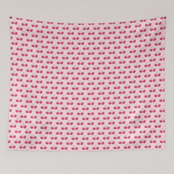 Item preview, Pink Coquette Ribbon With Cherries Seamless Pattern designed and sold by Khinoo.