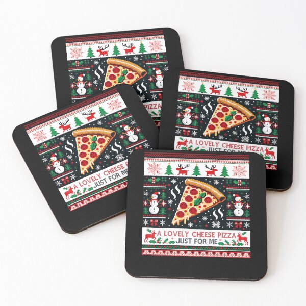 Item preview, A Lovely Cheese Pizza Just For Me Ugly Xmas Christmas designed and sold by Dressed For  Duty.