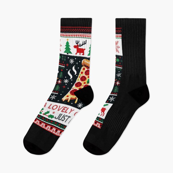 Item preview, A Lovely Cheese Pizza Just For Me Ugly Xmas Christmas designed and sold by Dressed For  Duty.