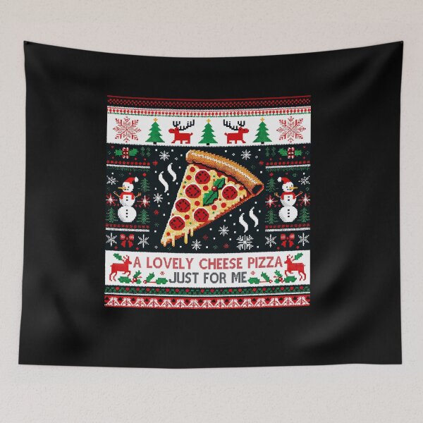 Item preview, A Lovely Cheese Pizza Just For Me Ugly Xmas Christmas designed and sold by Dressed For  Duty.