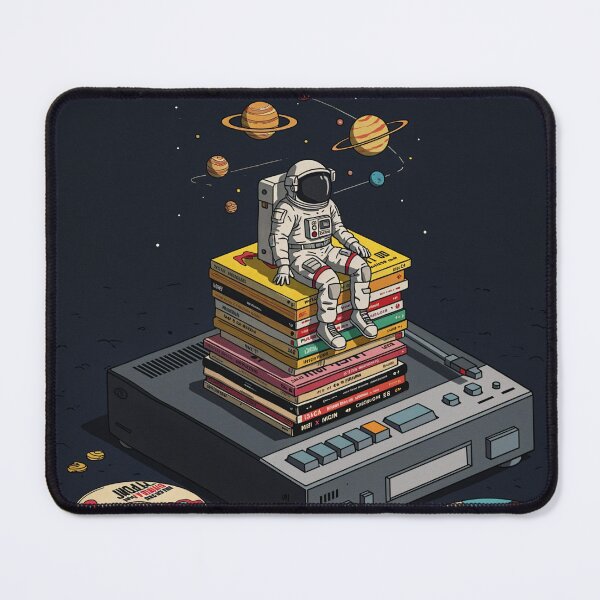 Item preview, Whimsical Astronaut on CDs: Retro Music-Inspired Artwork designed and sold by Collision19.