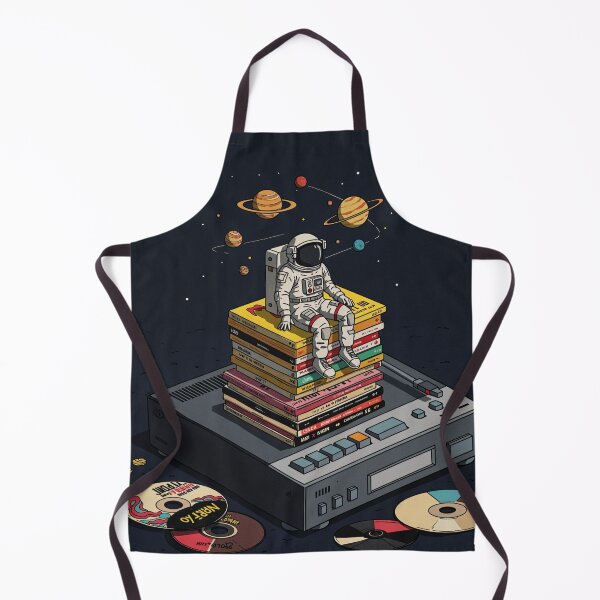 Artikelvorschau, Skurriler Astronaut auf CDs: Von Retro-Musik inspirierte Kunstwerke entworfen und verkauft von Collision19.
