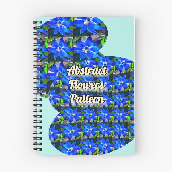 Item preview, Deep Bluish Flowers Pattern designed and sold by Patternflower.