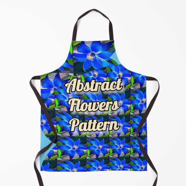 Item preview, Deep Bluish Flowers Pattern designed and sold by Patternflower.
