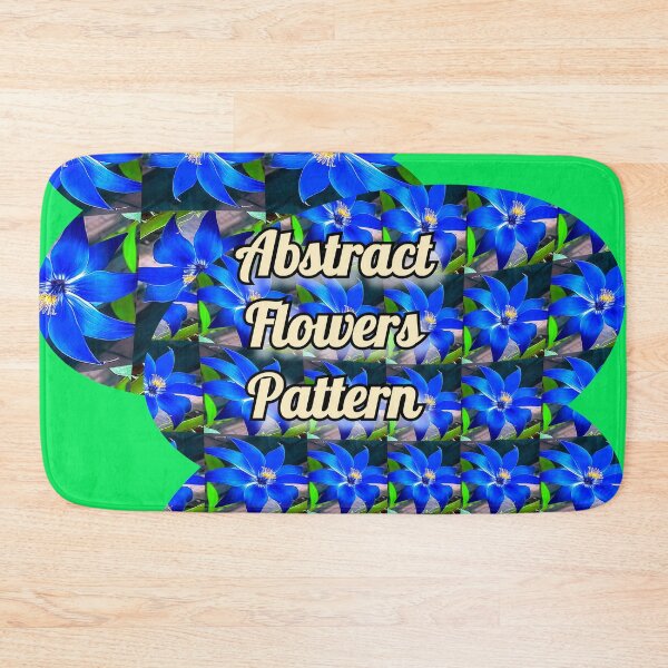 Item preview, Deep Bluish Flowers Pattern designed and sold by Patternflower.