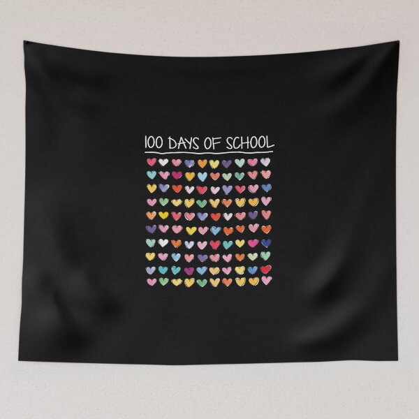 Item preview, 100 Days Of School - 100 Days Of Hearts Cute Teacher, Kids designed and sold by catnolioo.