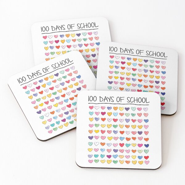 Item preview, 100 Days Of School - 100 Days Of Hearts Cute Teacher, Kids 2 designed and sold by catnolioo.