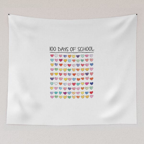 Item preview, 100 Days Of School - 100 Days Of Hearts Cute Teacher, Kids 2 designed and sold by catnolioo.