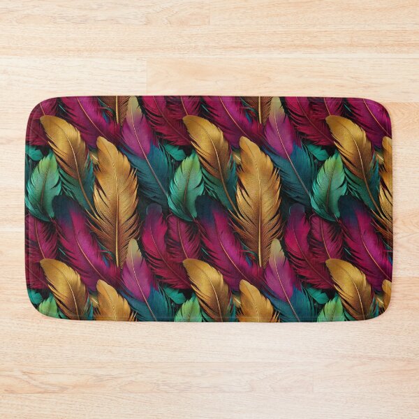 Item preview, Exotic bird feathers mixed in metallic colors designed and sold by Designbes.