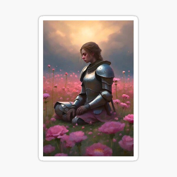 Fantasy Art Style Character Portrait Landscape Design "Dream of Peace" Sticker
