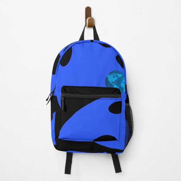 Item preview, Blue Pickleball with silhouette playing around the world designed and sold by PZI Picklewear.