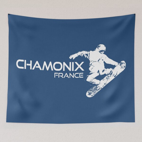 Aperçu de l'œuvre Snowboardeur à Chamonix, France créée et vendue par Esskay Designs.