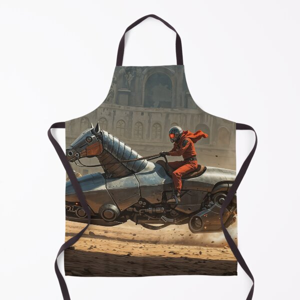 Item preview, Futuristic Tourney Rider In Post-apocalyptic World Artwork designed and sold by Collision19.