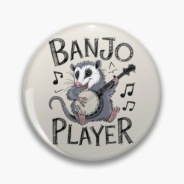 Item preview, Funny Opossum Playing Banjo designed and sold by AniArtPL.