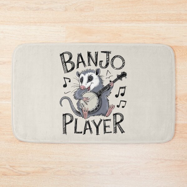 Item preview, Funny Opossum Playing Banjo designed and sold by AniArtPL.