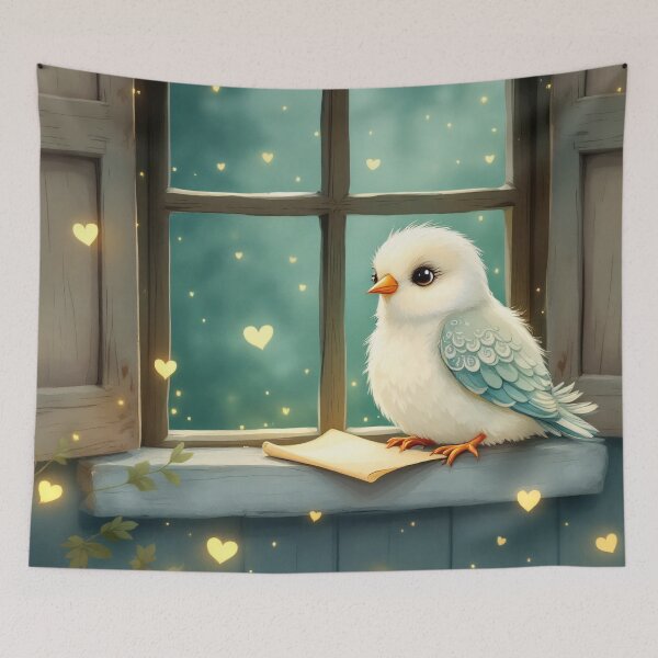 Item preview, Bird and love letter designed and sold by camelsvg.