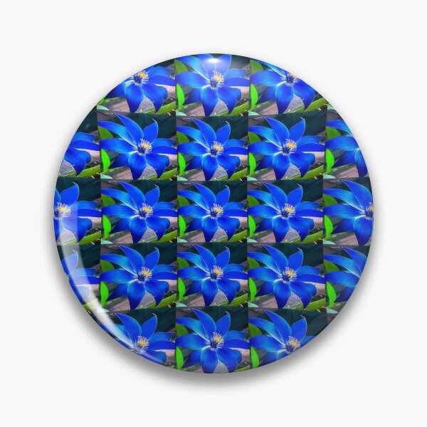 Item preview, Deep Bluish Flowers Pattern designed and sold by Patternflower.