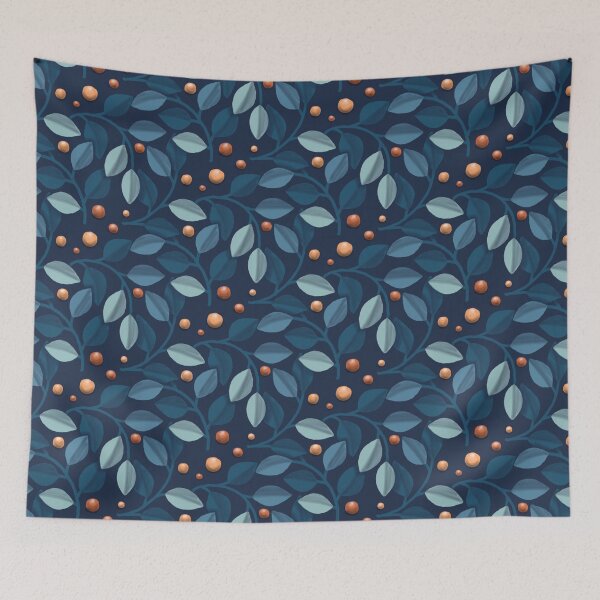 Item preview, blue leaf  designed and sold by raksak.