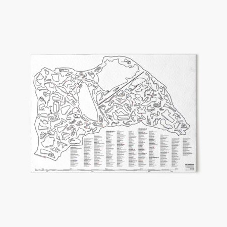Aperçu de l'œuvre Pistes de course à l'échelle - répertoriées et étiquetées créée et vendue par Matt Dunlop.