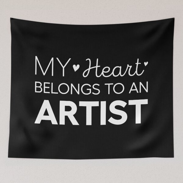 Item preview, My Heart Belongs To An Artist Cute Artist designed and sold by RareBunny.