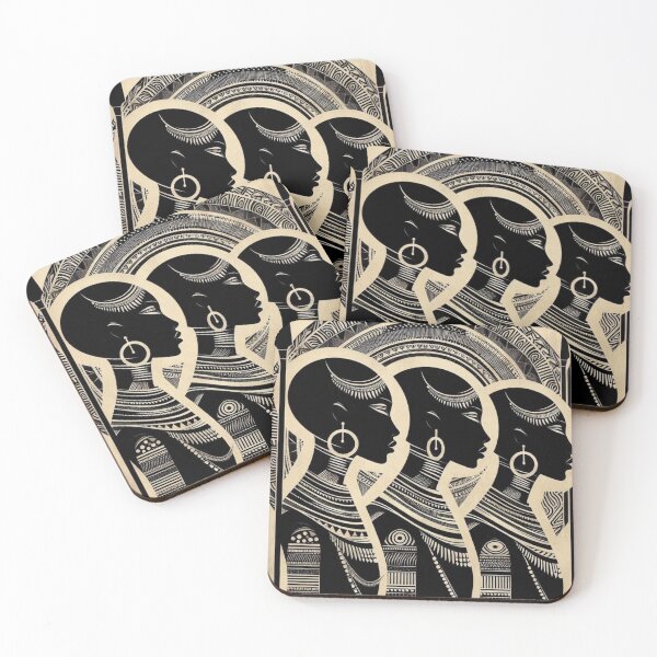 Item preview, The Warriors, African Tribal Art Style designed and sold by Shs-Kenya.