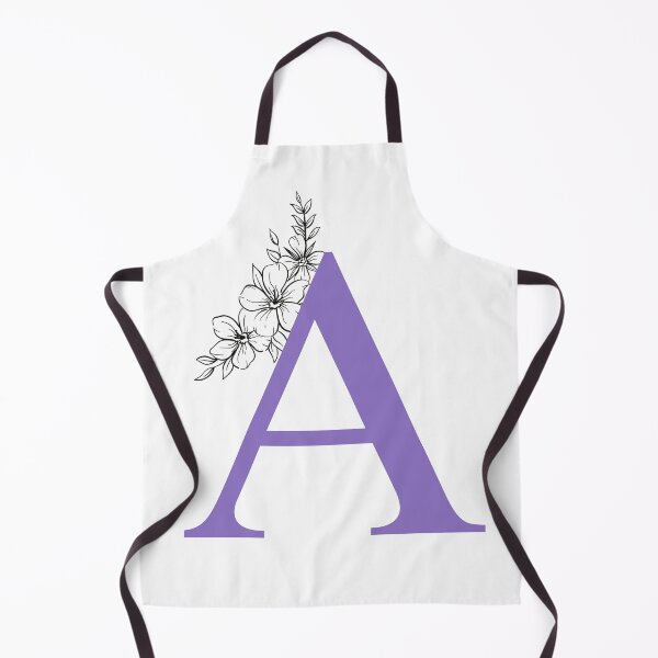 Item preview, A - Botanical Monogram - Lavender designed and sold by The Pharma Chemist.