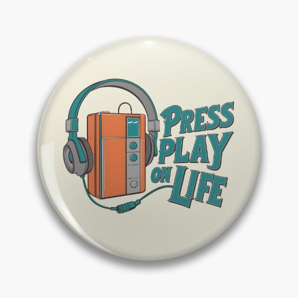 Artikelvorschau, Drücken Sie Play auf Life Walkman entworfen und verkauft von Jollys-ArtShop.