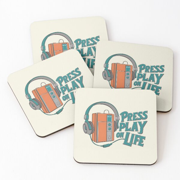 Item preview, Press Play on Life Walkman  designed and sold by Jollys-ArtShop.