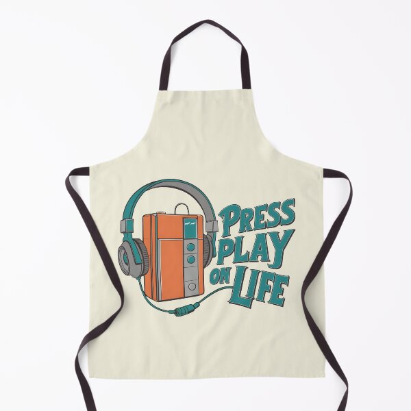 Item preview, Press Play on Life Walkman  designed and sold by Jollys-ArtShop.
