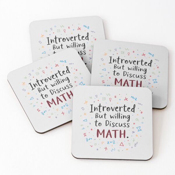 Item preview, Introverted But Willing to Discuss Math designed and sold by Itsheartshop.