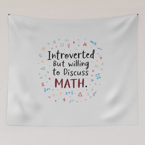 Item preview, Introverted But Willing to Discuss Math designed and sold by Itsheartshop.