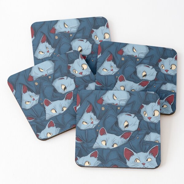 Item preview, Playful Blue Cats Peeking From Denim designed and sold by memememescat.