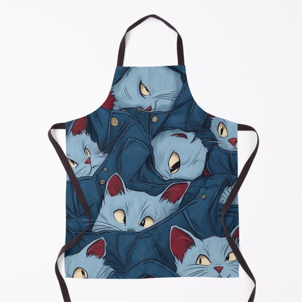 Item preview, Playful Blue Cats Peeking From Denim designed and sold by memememescat.