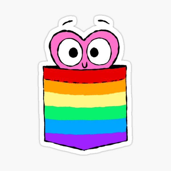 In a Heartbeat - LGBT Flag Pocket Sticker