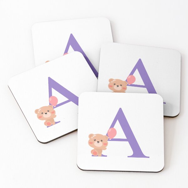 Item preview, Letter A - Cute Monogram - Teddy Bear designed and sold by The Pharma Chemist.