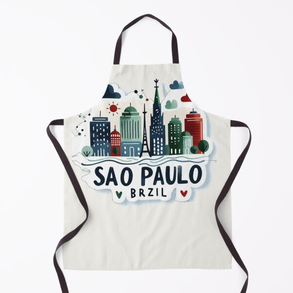 Item preview, delicate minimalist sticker minimalist design, "São Paulo Brazil" designed and sold by PaintMeWorld.