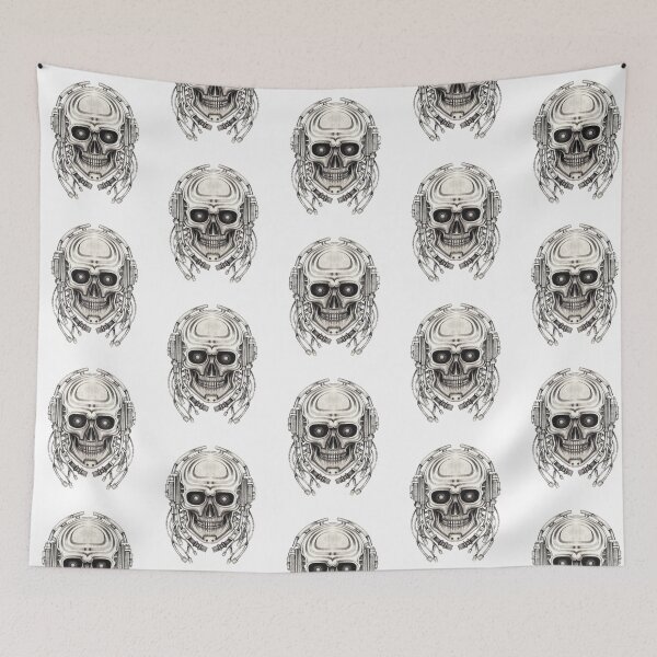 Item preview, Cyberpunk skull surreal art. designed and sold by Jiwsurreal.