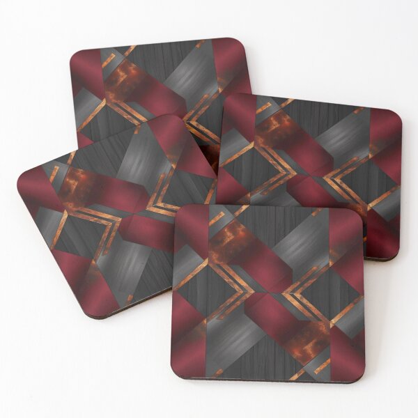 Item preview, Rusty gold and red abstract designed and sold by ArtbyEdith.
