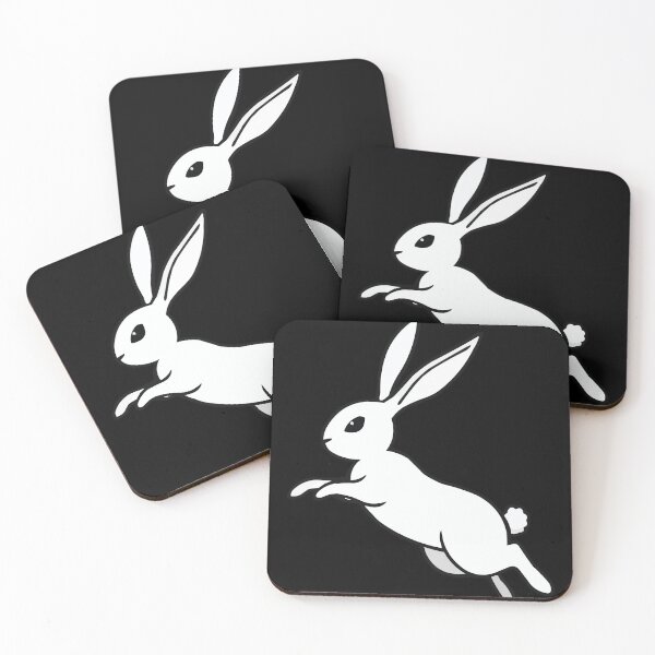 Item preview, Jumping Bunny White Rabbit designed and sold by Getup-clothing.