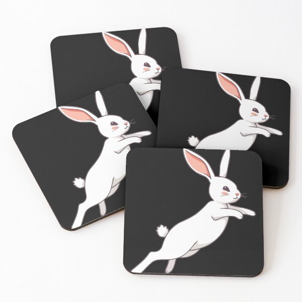 Item preview, Jumping Bunny White Rabbit designed and sold by Getup-clothing.