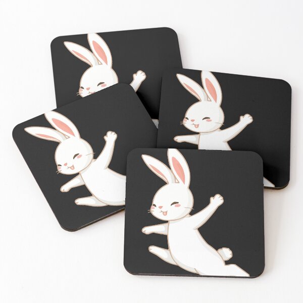 Item preview, Jumping Bunny White Rabbit designed and sold by Getup-clothing.
