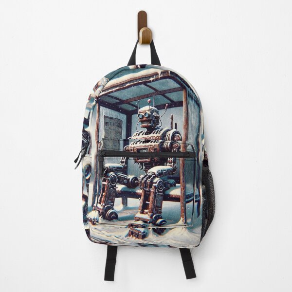Item preview, Postapocalyptic robot at the bus station designed and sold by M-Y-A-R-T-.